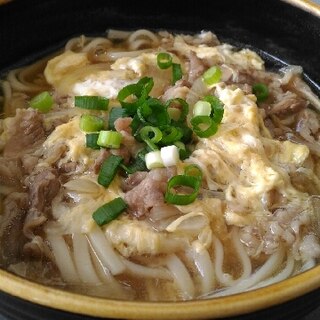 あったか栄養満天！！　　　　これが我が家の肉うどん